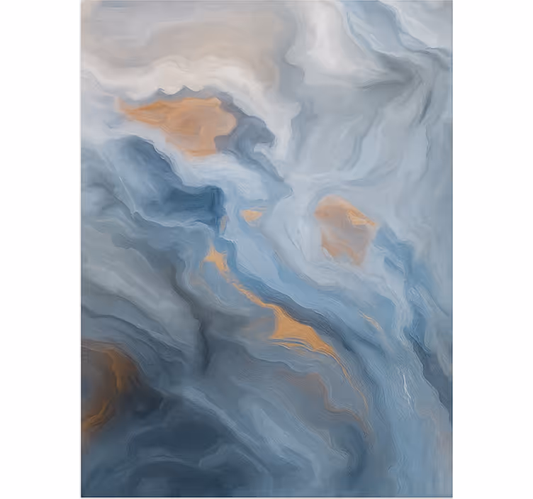 Rollo fenster muster in bernsteinblau tönen - TenStickers