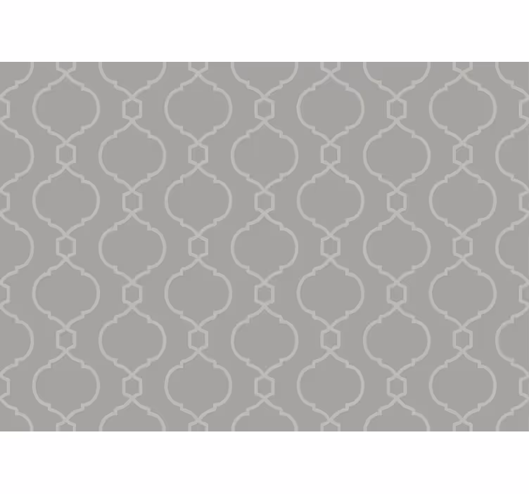 Rollo fenster grau mit grauem geometrischem hamptons-muster - TenStickers