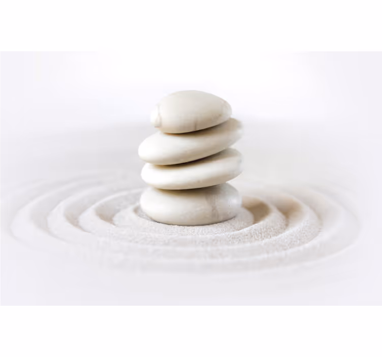 Rollo fenster home office zen steine - TenStickers
