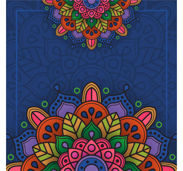 Rollo fenster home office mandala muster - TenStickers