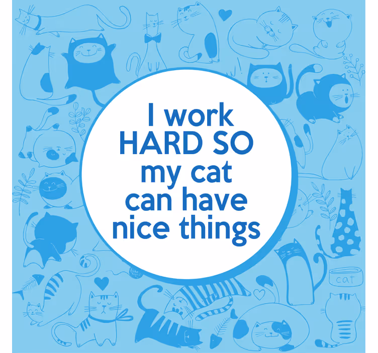 Rollo fenster home office motivationsspruch für haustiere - TenStickers