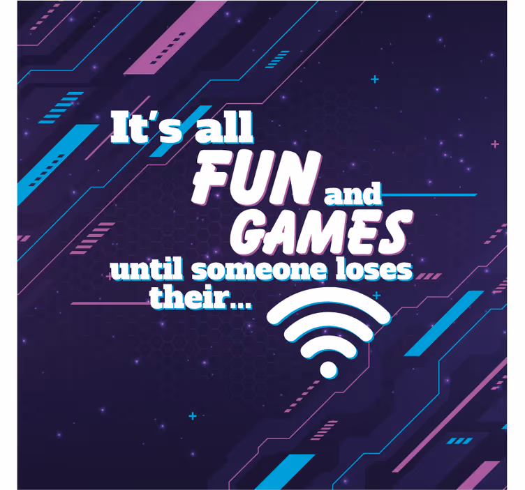 Rollo fenster home office mit funny joke wifi - TenStickers