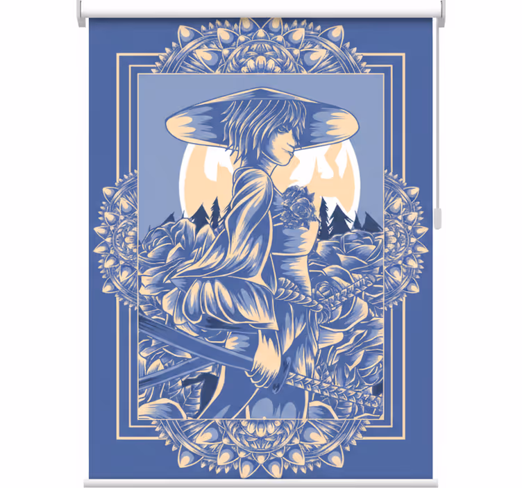 Rollo fenster jugendzimmer samurai anime design - TenStickers