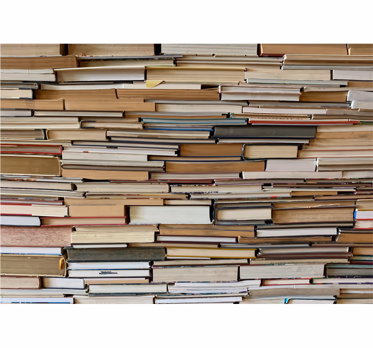 Rollo fenster rustikal stapel von büchern - TenStickers
