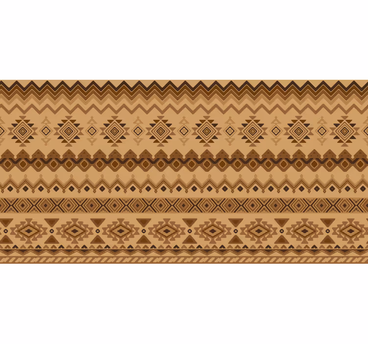 Rollo fenster braun im ethnischen kilim design - TenStickers