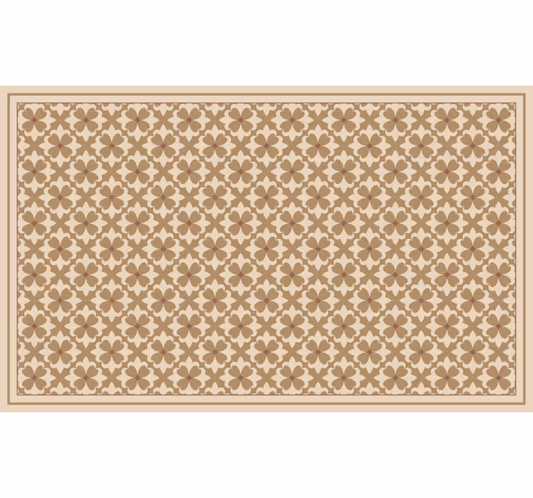 Rollo fenster braun vintage beige kariertes muster - TenStickers