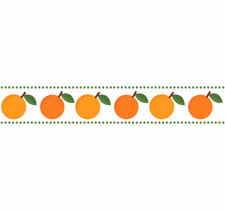 Rollo fenster orange eleganter oranger rand - TenStickers