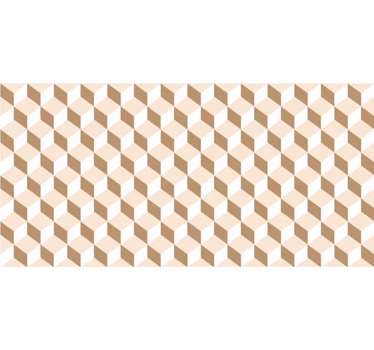 Rollo fenster orange moderner würfelbeige - TenStickers