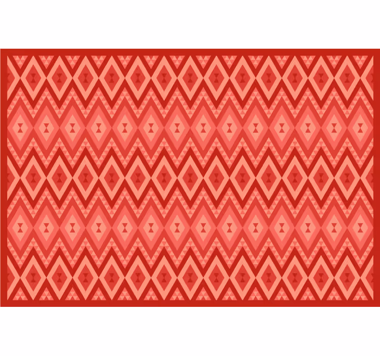 Rollo fenster rot im ethnischen vintage design - TenStickers