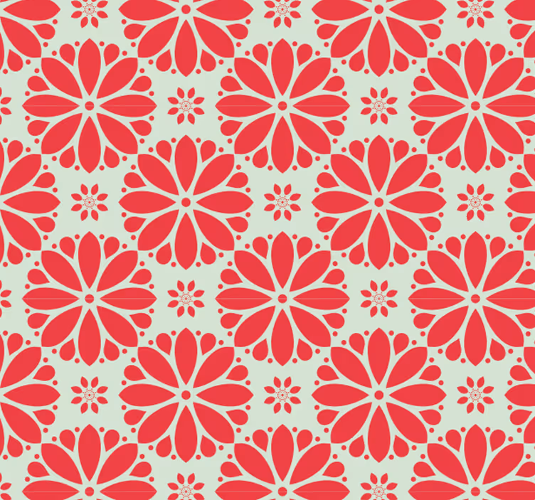 Rollo fenster außen mit floralen geometrischen motiven - TenStickers