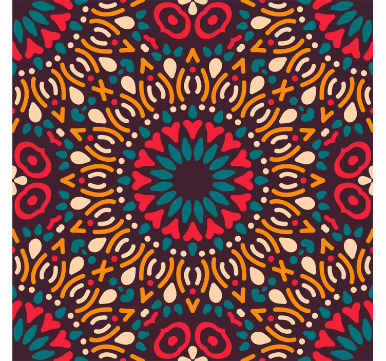Rollo fenster außen buntes mandala - TenStickers
