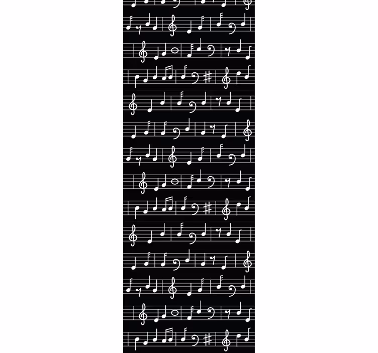 Rollo fenster jugendzimmer mit musikalischem design - TenStickers