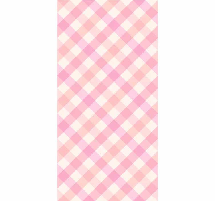Rollo fenster jugendzimmer im pinken karomuster - TenStickers