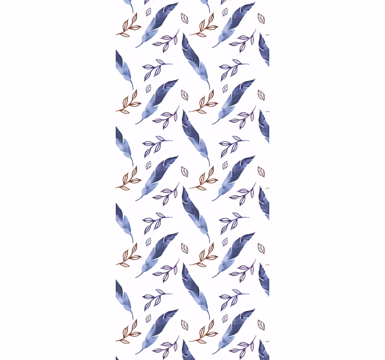 Rollo fenster jugendzimmer elegante aquarellfeder - TenStickers