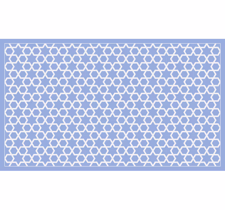 Rollo fenster badezimmer in hellblauem arabischem muster - TenStickers