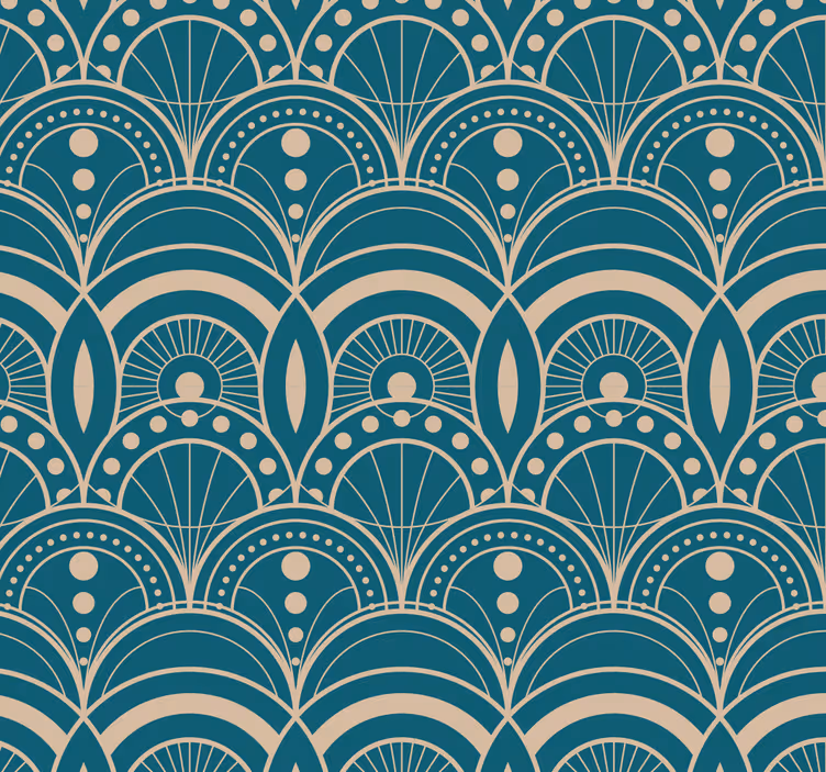 Rollo fenster kaktus vintage art déco tapete - TenStickers