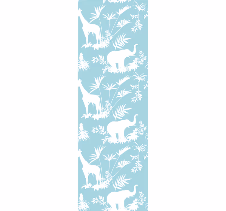 Rollo fenster kaktus im dschungel toile vintage-muster - TenStickers