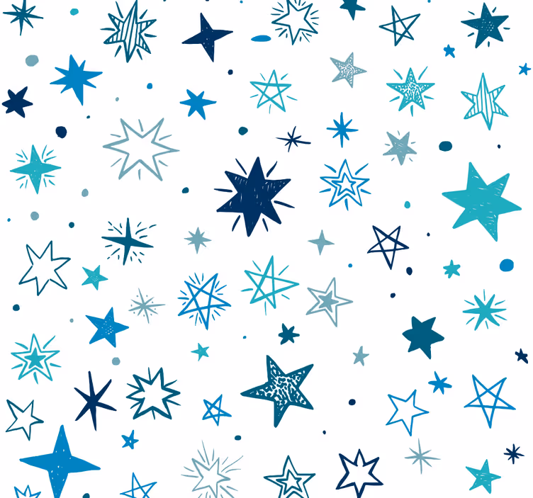 Rollo fenster babyzimmer geometrisches sternenmuster - TenStickers