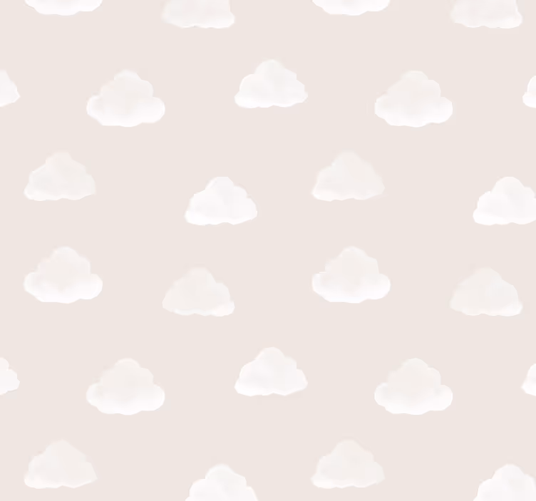Rollo fenster babyzimmer mit beigem wolkenmuster - TenStickers