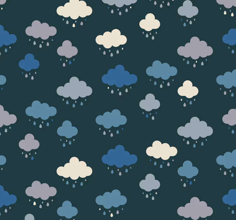 Rollo fenster babyzimmer blauer himmel mit wolken - TenStickers