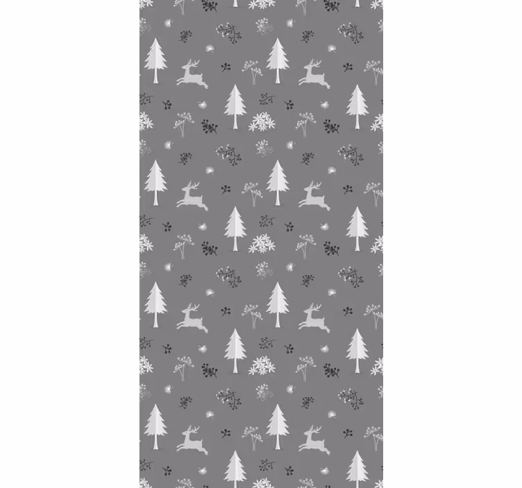 Rollo fenster babyzimmer graue rehe - TenStickers