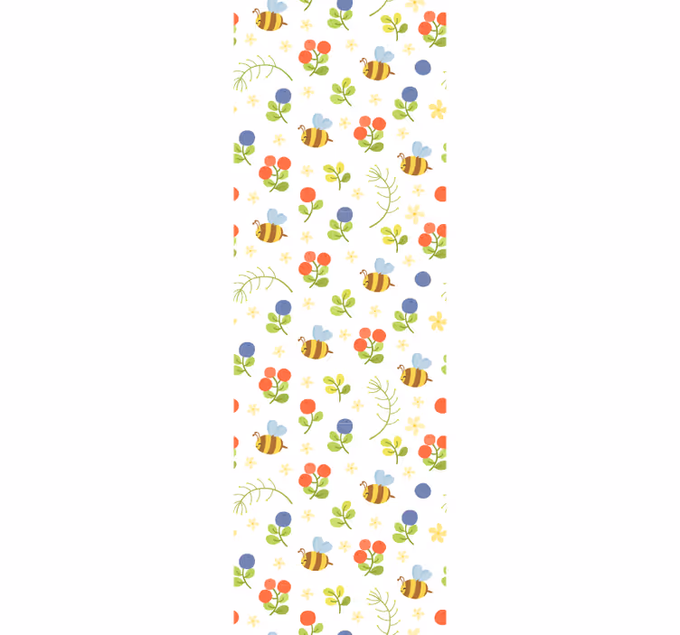 Rollo fenster babyzimmer mit süßem bienenmotiv - TenStickers