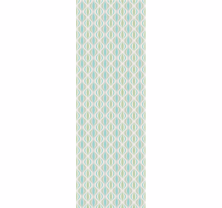Rollo fenster flur in sanften farben 70er muster - TenStickers