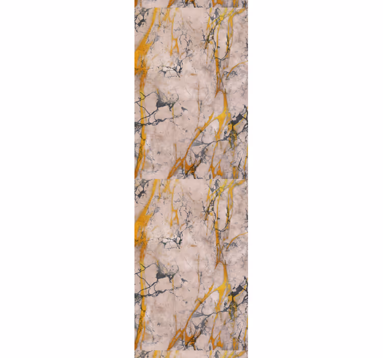 Rollo fenster flur in warmgoldenem marmor - TenStickers