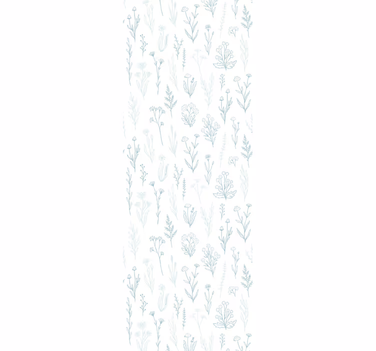 Rollo fenster flur blume auf weißem hintergrund - TenStickers