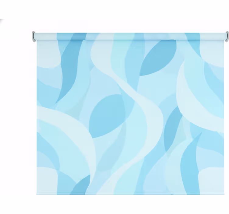 Rollo fenster badezimmer motive hellblau - TenStickers