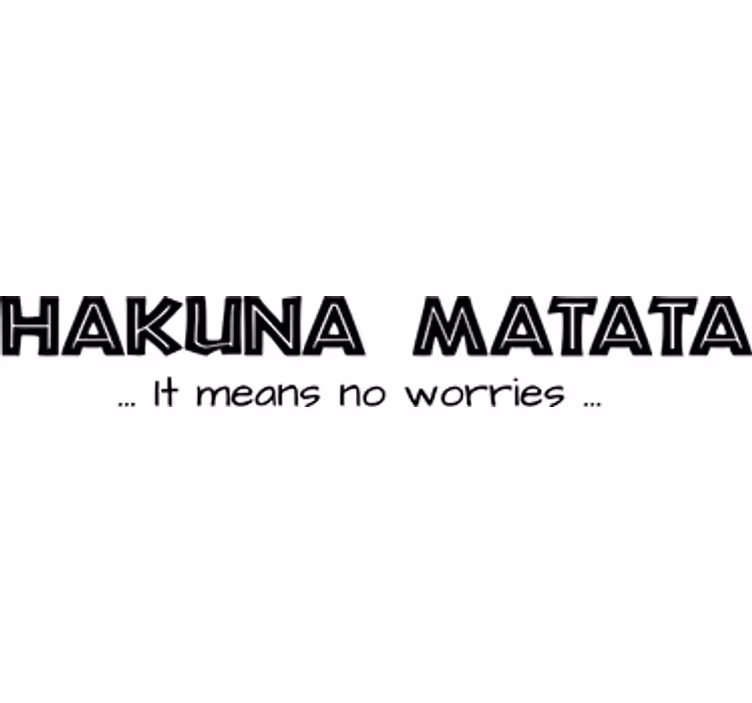 Rollo fenster filme mit kinderfreundlichem hakuna matata - TenStickers