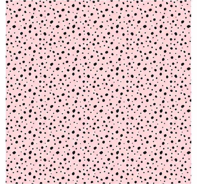 Rollo fenster rosa mit dalmatian-punkten in blush - TenStickers