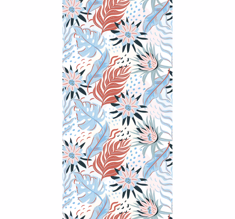 Blumenmuster elegant Rollo - TenStickers