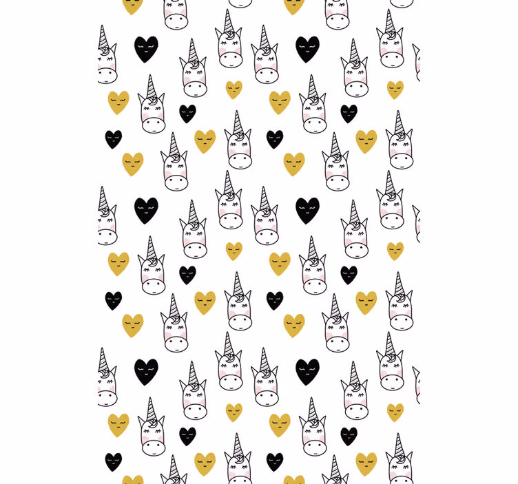 Rollo Fenster weitere Tiere einhorn herz muster - TenStickers