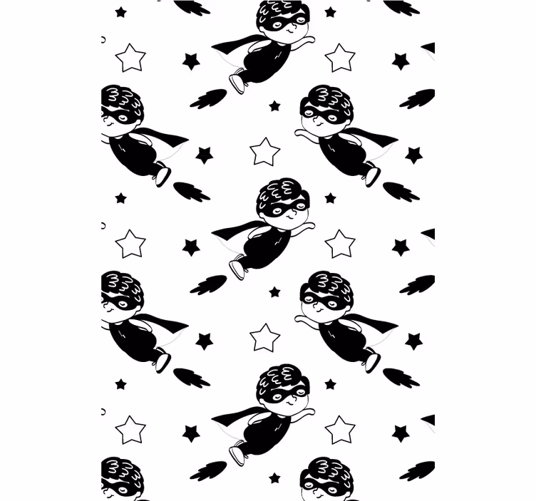 Rollo Fenster Babyzimmer superhelden-flugmuster - TenStickers