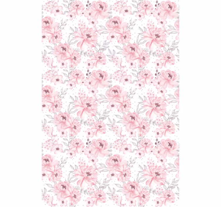 Rollo Fenster Blumen rosa blumenmuster - TenStickers