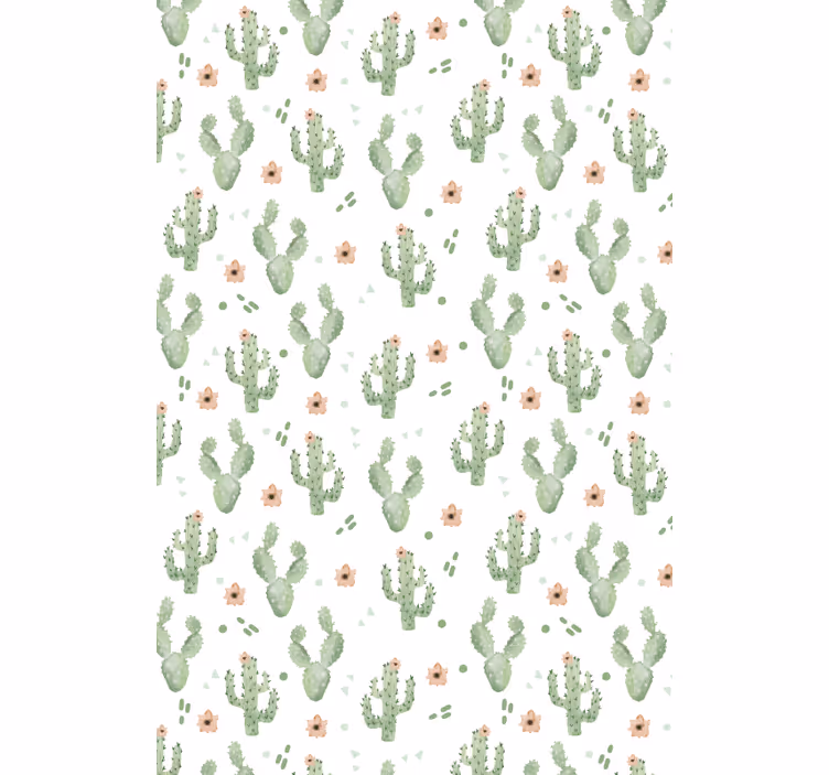 Rollo fenster kaktus mit floralem muster - TenStickers