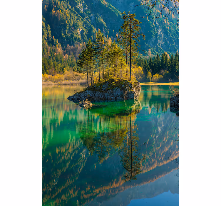 Rollo Fenster Zen ruhige seeinsel - TenStickers