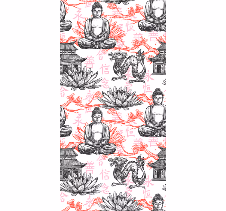 Zierbuddha zen blind - TenStickers