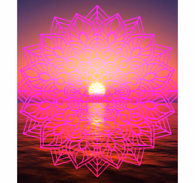 Sonniges mandala zen wohnzimmer blind - TenStickers