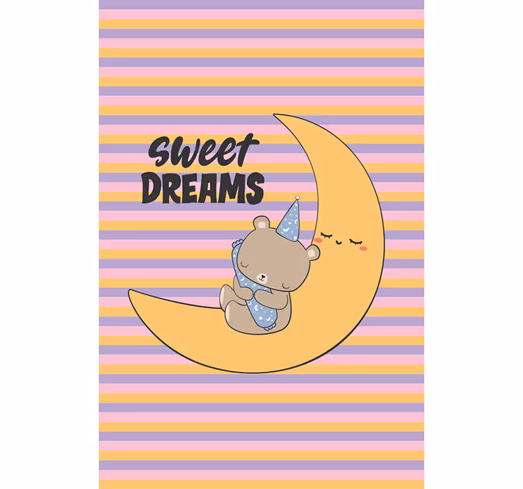 Rollo Fenster Babyzimmer mondscheinschlummerbär - TenStickers
