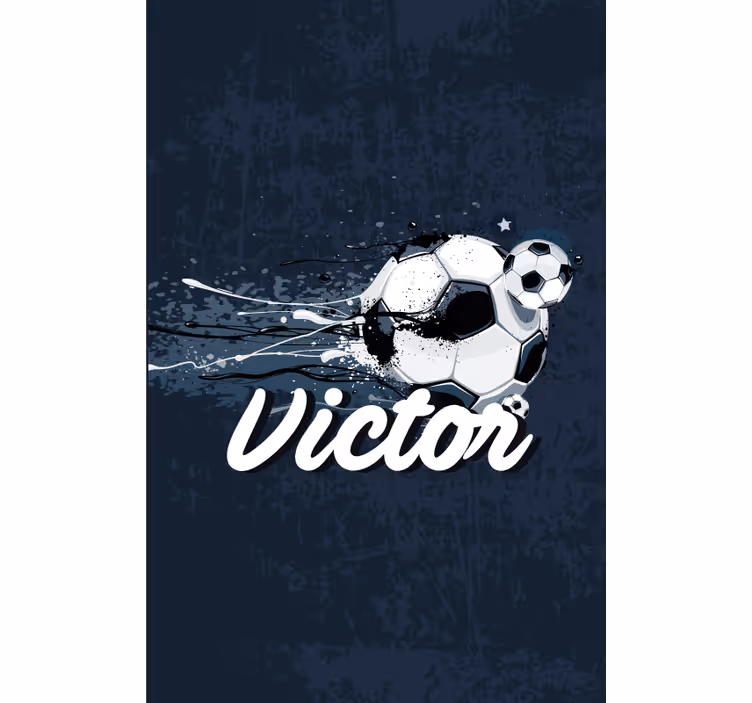 Originaldesign mit Namen Fußball Rollo - TenStickers