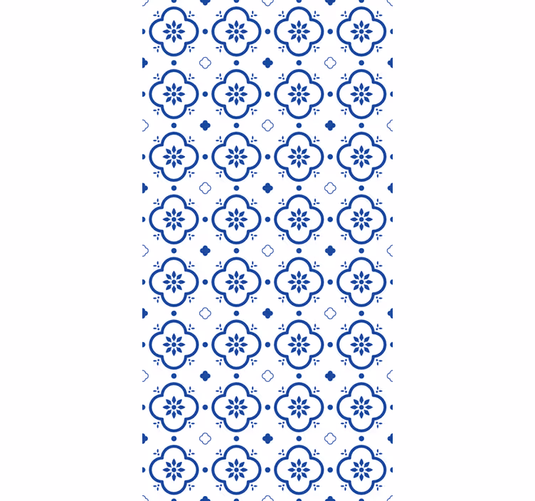 Blaue Fliesen Muster Rollo  - TenStickers