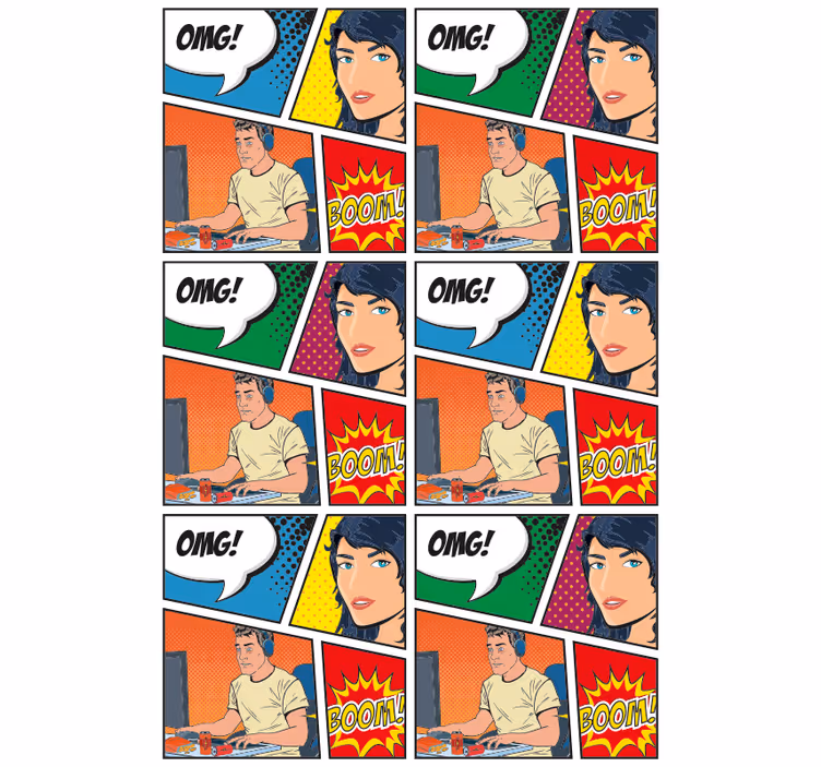 Gamer fun geek rollo - TenStickers