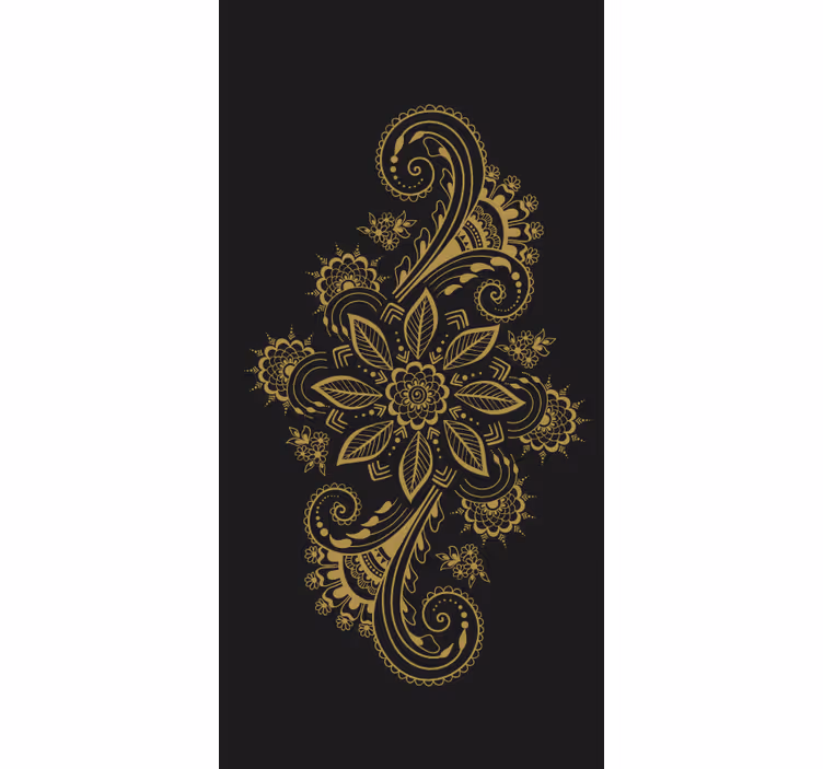 Wohnzimmer Rollos Illustration mehndi ornament - TenStickers