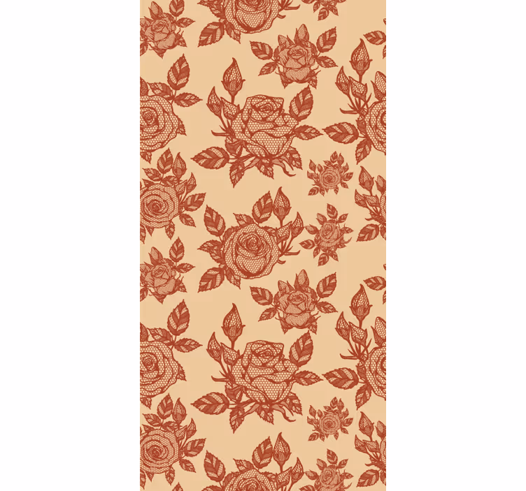 Wohnzimmer Rollos Rose spitze Design - TenStickers