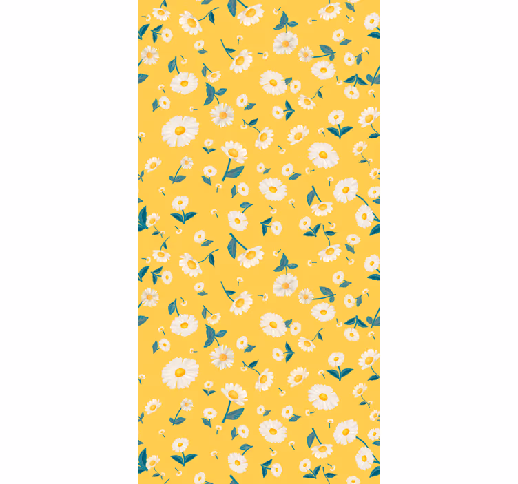 rollo Küche Leuchtend gelbe blüten - TenStickers