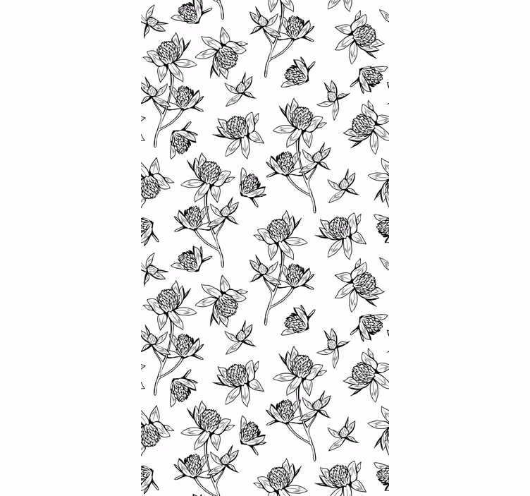 Rollo Fenster Blumen kreation botanischer motive - TenStickers