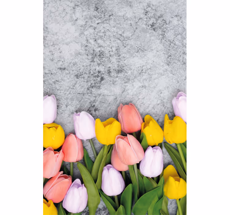 Rollo Fenster Blumen lebendige tulpenblüte - TenStickers
