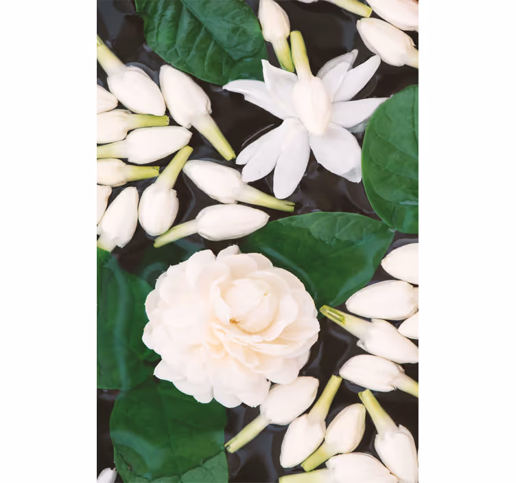 Rollo mit Blumen Schöne seeblume - TenStickers